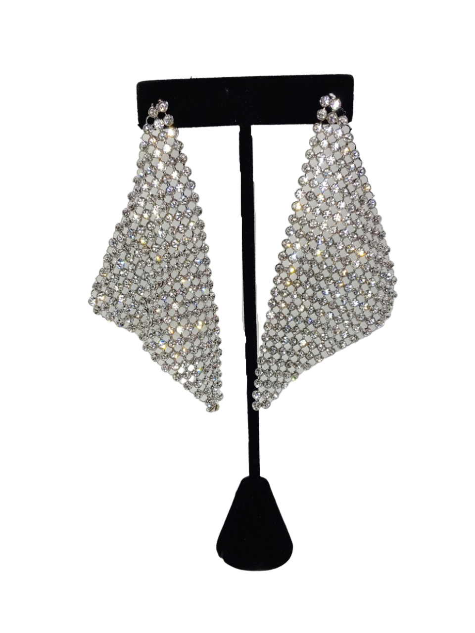 Silver and Crystal Mesh