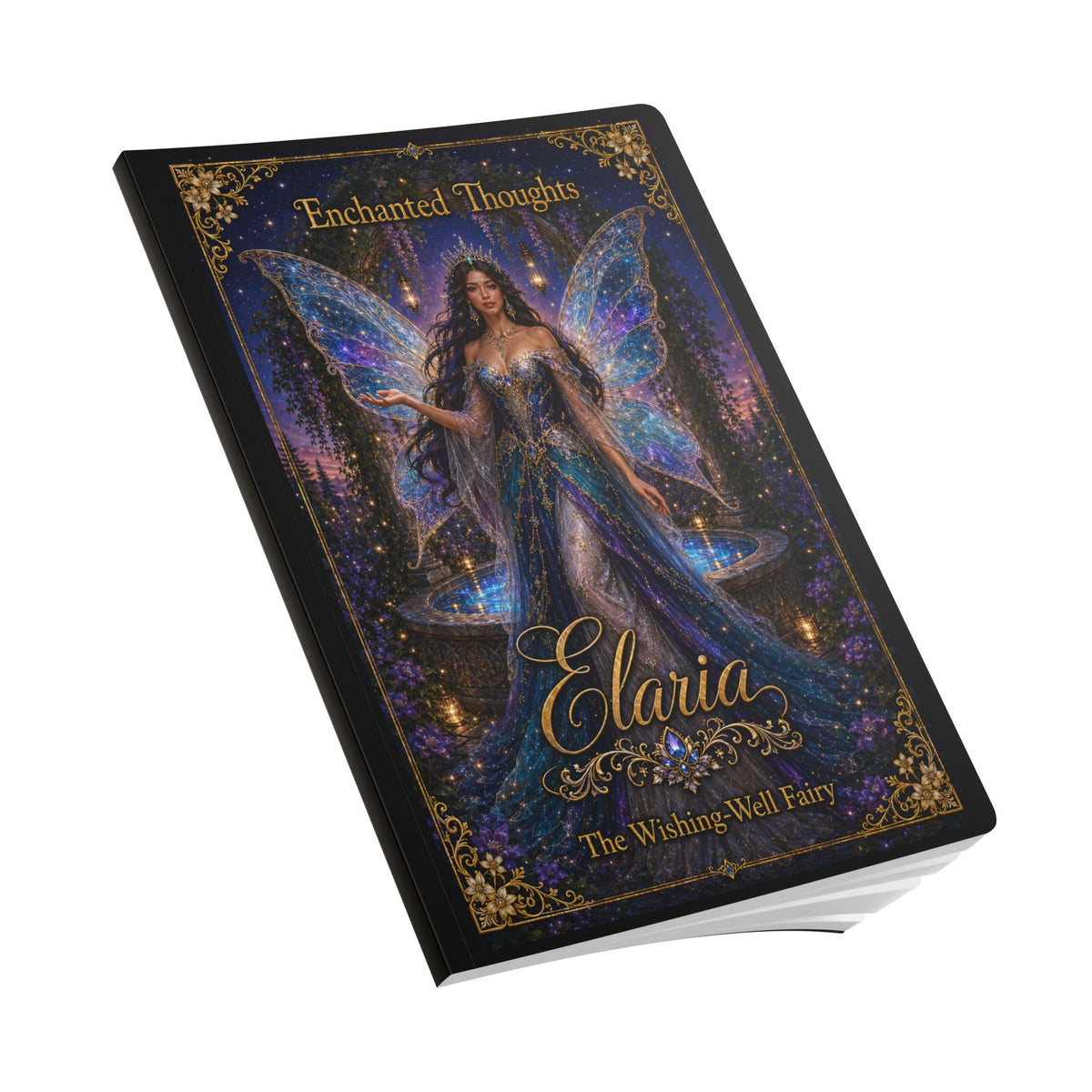 Elaria Fairy Journal — "Enchanted Thoughts" Softcover Wishing-Well Notebook