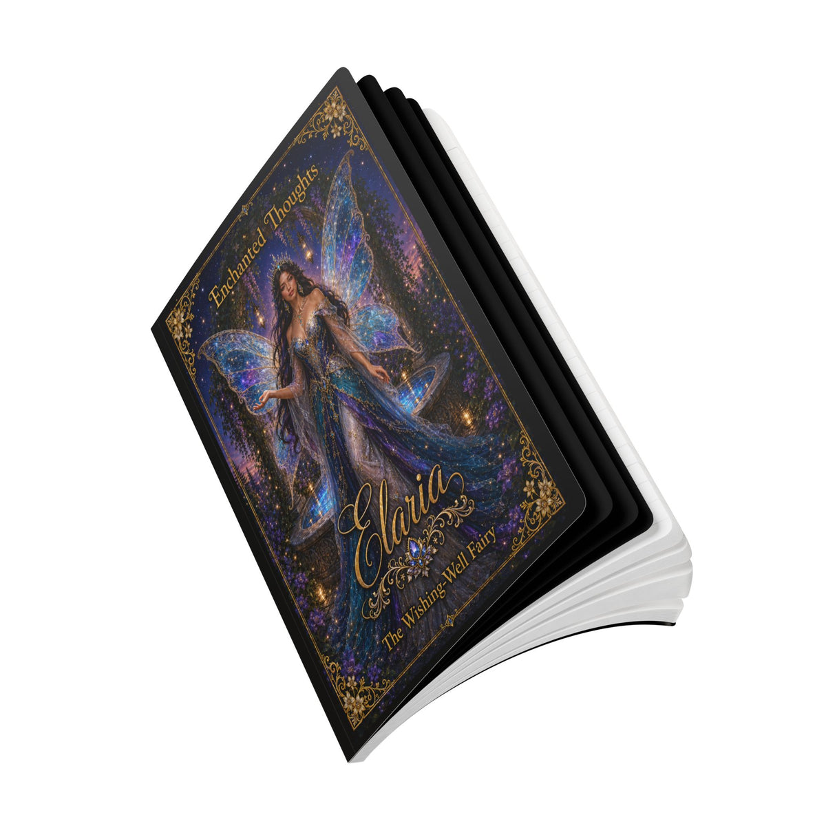 Elaria Fairy Journal — "Enchanted Thoughts" Softcover Wishing-Well Notebook