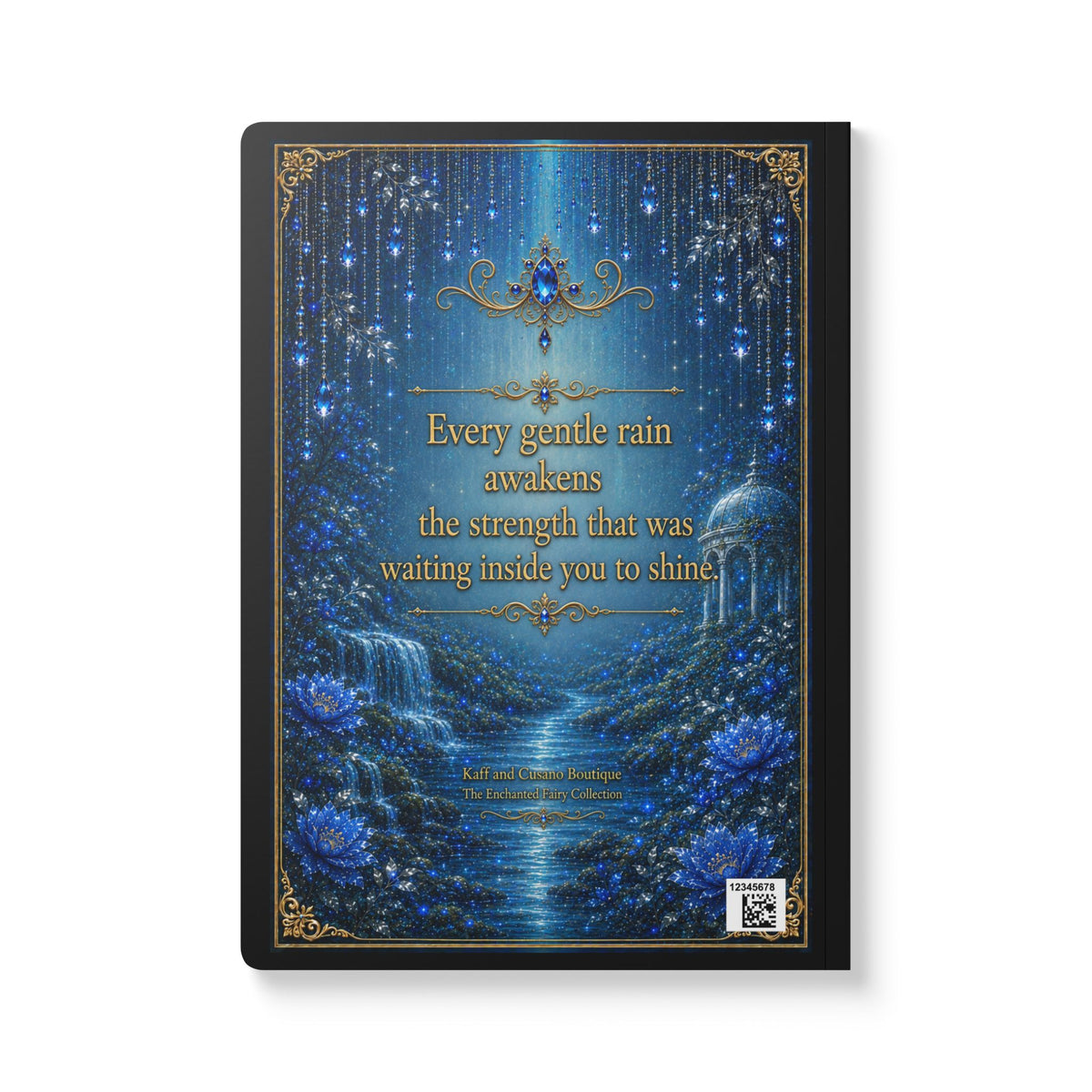 Zaffirina Sapphire-Rain Fairy Softcover Journal — Enchanted Thoughts Guided Notebook