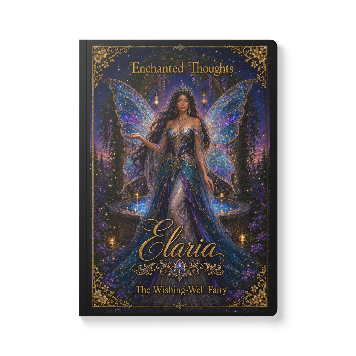 Elaria Fairy Journal — "Enchanted Thoughts" Softcover Wishing-Well Notebook
