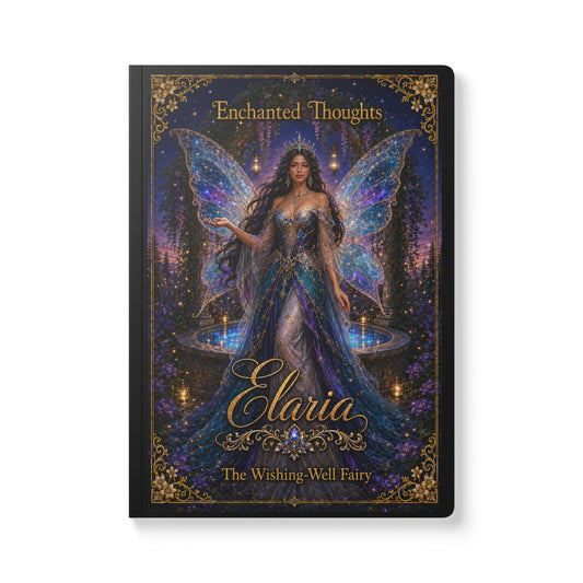 Elaria Fairy Journal — "Enchanted Thoughts" Softcover Wishing-Well Notebook