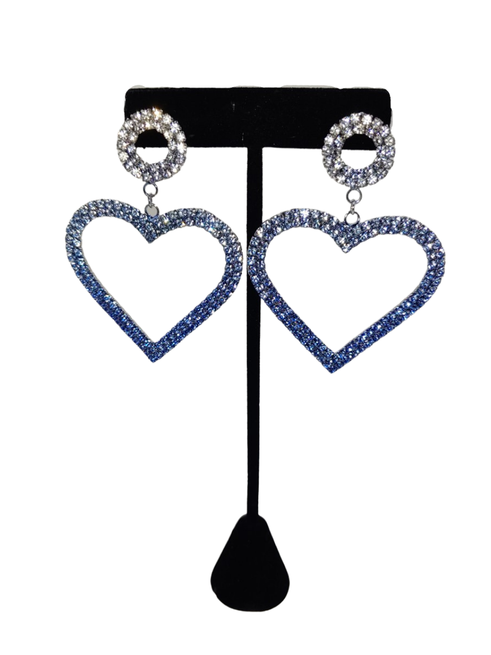 Silver Ombre' Blue Crystal