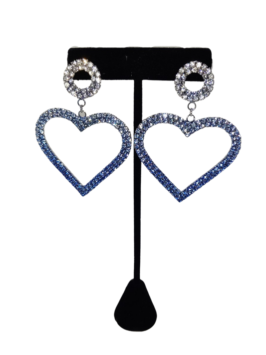 Silver Ombre' Blue Crystal