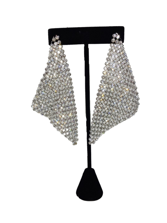 Silver and Crystal Mesh